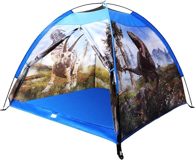 Dinosaur Kids Play Tent 48 * 48 * 43 inch Realistic Toddler Kids Tent as Dinosaur Toys Perfect for Boys Girls Ages 3 4 5 Indoor Outdoor Adventures as Gift Playhouse for Holidays Present