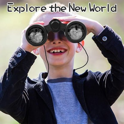 Scotamalone Kids Toy Binoculars Shock Proof for Age 3-12 Years Old Boys Girls Bird Watching Educational Learning Hunting Hiking Birthday Presents