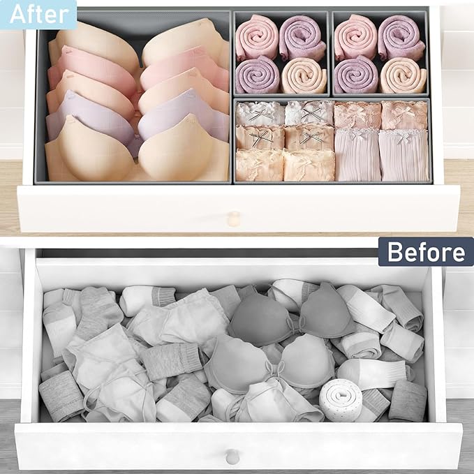 DIMJ Drawer Organizer Clothes
