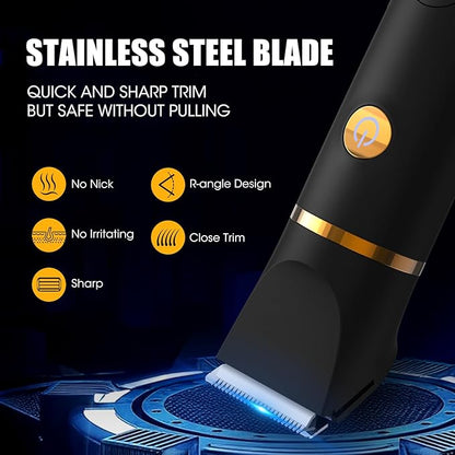 Qreeyx Manscape Body Trimmer for Men, 3 in 1 Men's Grooming Kit