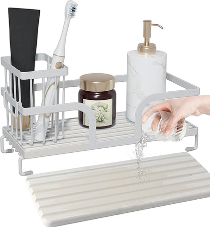 Bathroom Counter Organizer, Perfume Tray, Stone Drying Mat