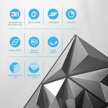 Art3d 33-Pack 3D Wall Panels