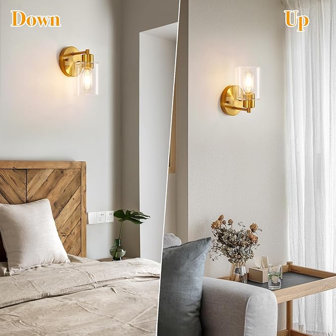 SOPEAS Brushed Gold Wall Sconce