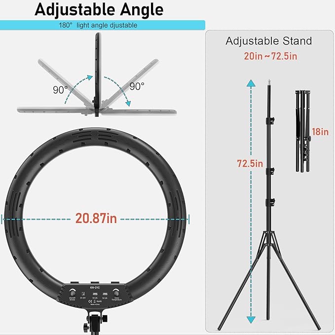Hagibis 21 inch Ring Light