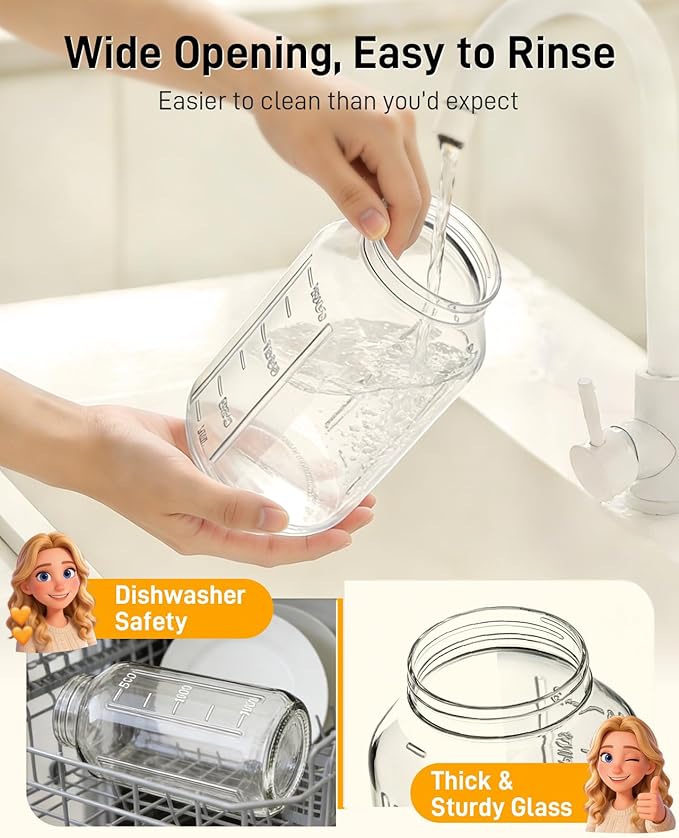 OneDream 2 Pack Glass Pitcher
