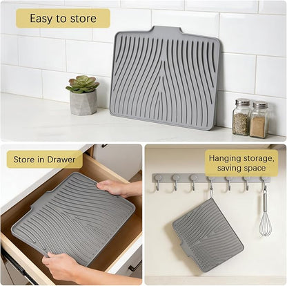 Silicone Drying Mat, Heat-Resistant, Eco-friendly, Hygienic Drying Pad