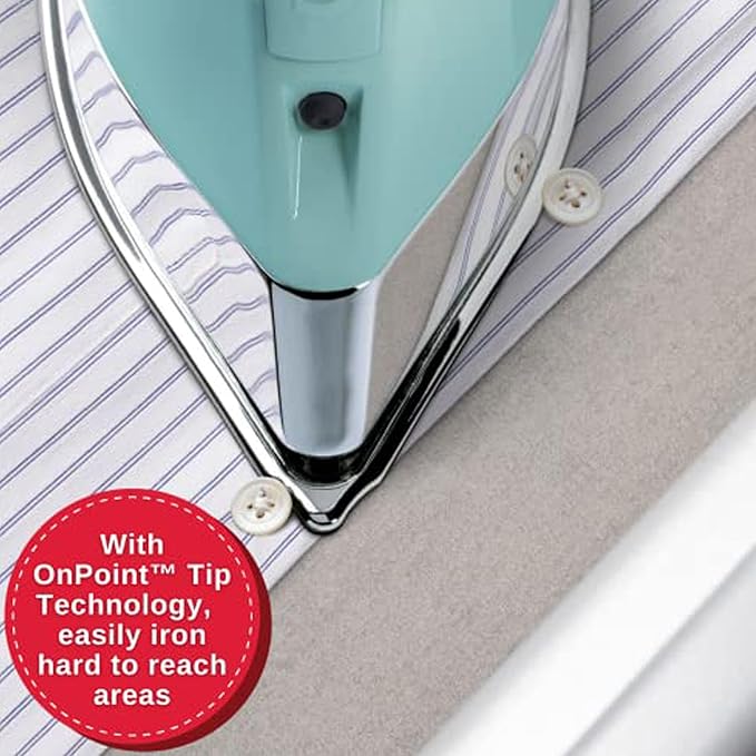 SINGER SteamCraft Plus Digital Display Iron, Five Fabric Settings, OnPoint Tip