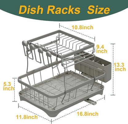 LIYI Dish Drying Rack, Large Dish Rack