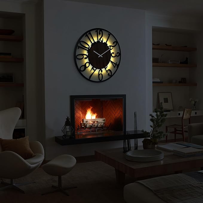 Casaformia 30'' Large Silent Wall Clock
