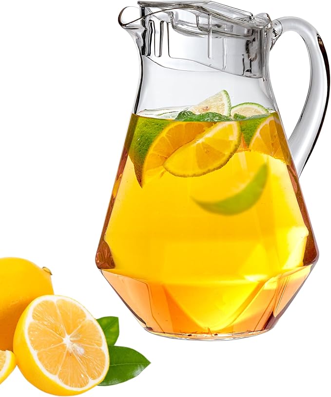 Amazing Abby - Sparkly - Plastic Pitcher, Fridge Jug, Shatter-Proof, and More
