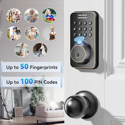 Ulecoce Fingerprint Keypad Deadbolt