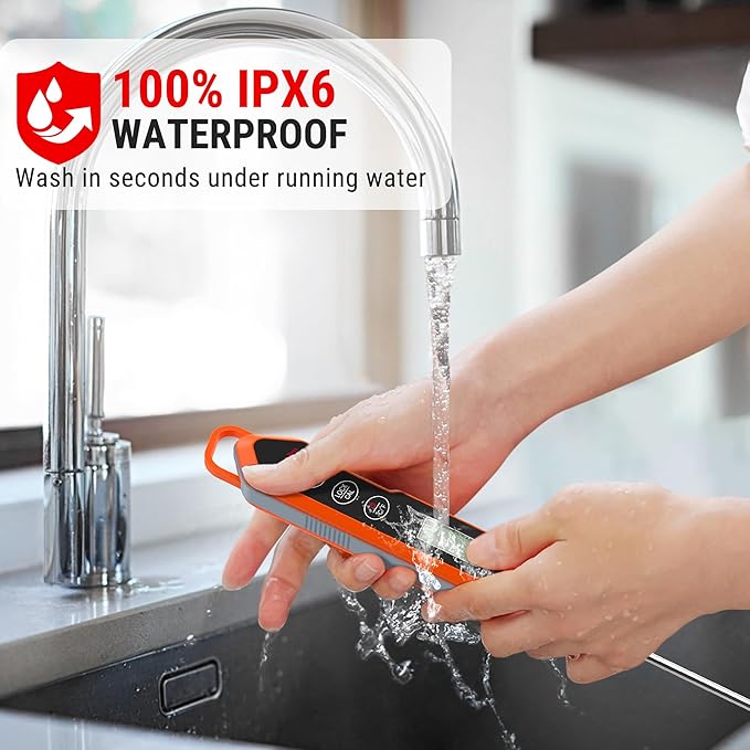 TempPro TP15H Waterproof Instant Read Meat Thermometer