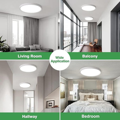 6PK 15.8 Inch LED Flush Mount Ceiling Light, 3000K/4000K/6000K CCT Selectable