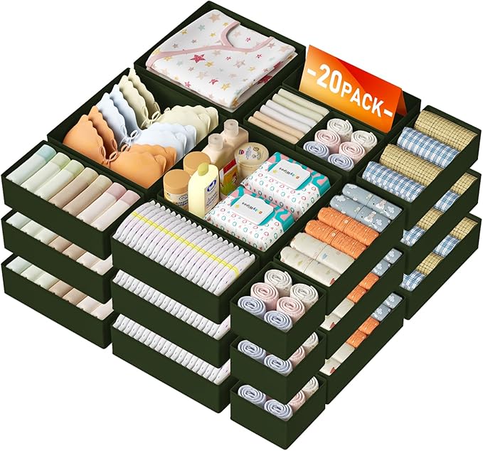 DIMJ Drawer Organizer Clothes Storage
