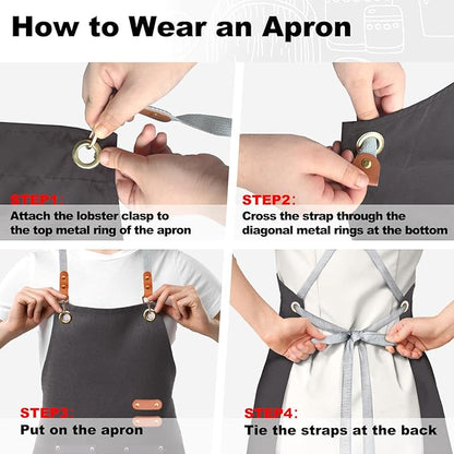 BeLuyi chef apron bib tool apron