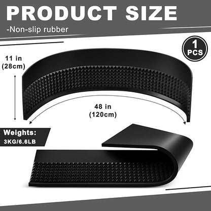 Leyndo Craps Tabletop Game Set, Includes 48"x11" Rubber Craps Diamond Pyramid Bumper, Casino Grade AAA 19mm Dice, 3 Inch On/Off Buttons for Casino Poker Nights(Black)