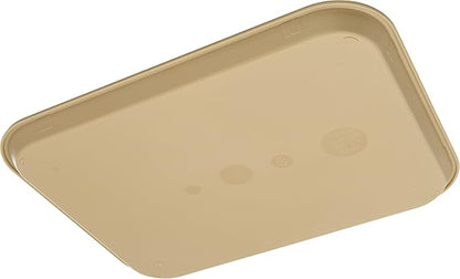 Carlisle FoodService Products Cafe Plastic Fast Food Tray, 14" x 18", Beige, (Pack of 12)