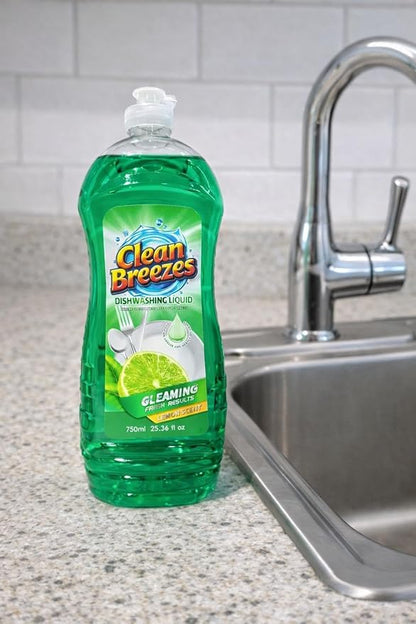 Dishwashing Liquid Dish Soap, 25 fl oz (Pack of 4) – Refreshing Lime Scent, Grease-Fighting Formula, Long-Lasting Dishwashing Soap, Dish Liquid, Dishwashing soap for sensitive skin