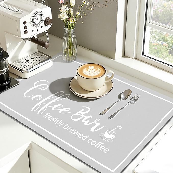 Findosom Dish Drying Mat, Cuttable Drying Mat