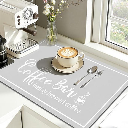 Findosom Dish Drying Mat, Cuttable Drying Mat