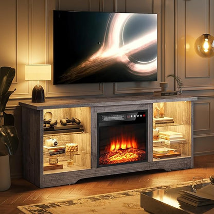VITESSE 58 Inches Fireplace TV Stand