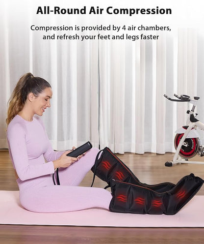 CINCOM Leg Massager with Heat and Compression