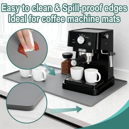 Silicone Coffee Mat, Eco-friendly, Hygienic Drying Pad, Leak-Proof and Non-Slip