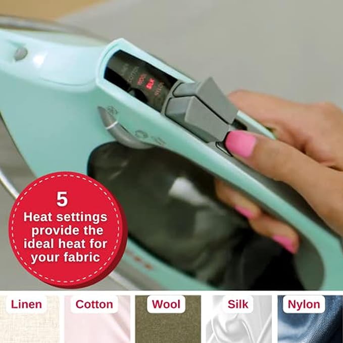 SINGER SteamCraft Plus Digital Display Iron, Five Fabric Settings, OnPoint Tip