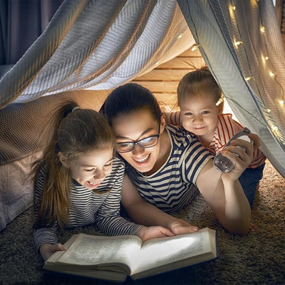 4 Pack Small Mini LED Flashlights for Kids - Cute Small Animal Flashlight - 2 in 1 Flashlight Camping Lantern Flashlights - Christmas Gifts Stocking Stuffers for Girls Boys
