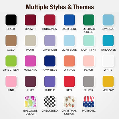 Exquisite 66% Thicker Premium Plastic Table Cloth Rectangle Table Cover 0.5 Mil 6 Pack Gold Table Cloth 54 Inch x 108 Inch Disposable Tablecloth Won't Tear Easily Like Cheap Thin Brands