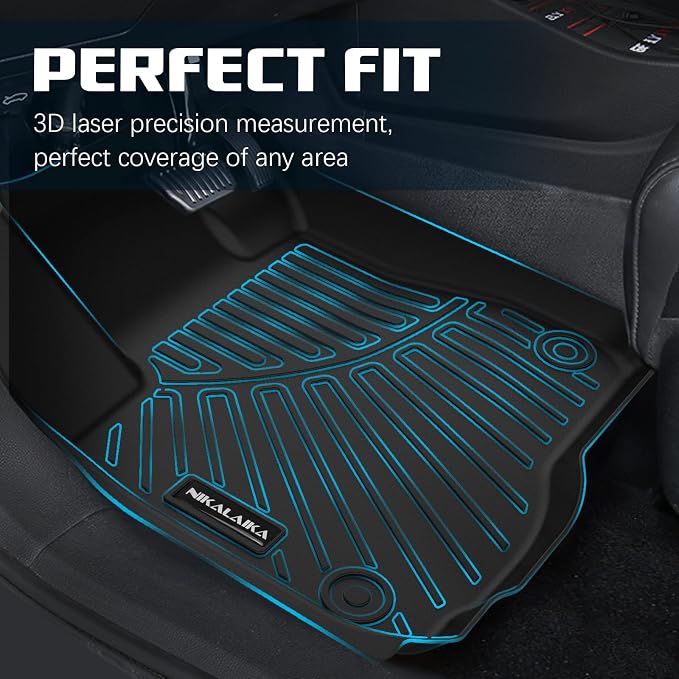 Floor Mats & Cargo Liner for 2025 2026 Toyota Camry (Include Hybrid) LE/SE/XLE/XSE All Weather Protection TPE Rubber Full Set Automotive Floor Liners Accessories, Odorless Anti-Slip, Black