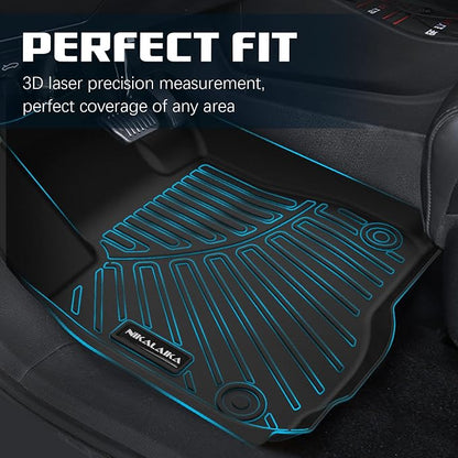 Floor Mats & Cargo Liner for 2025 2026 Toyota Camry (Include Hybrid) LE/SE/XLE/XSE All Weather Protection TPE Rubber Full Set Automotive Floor Liners Accessories, Odorless Anti-Slip, Black