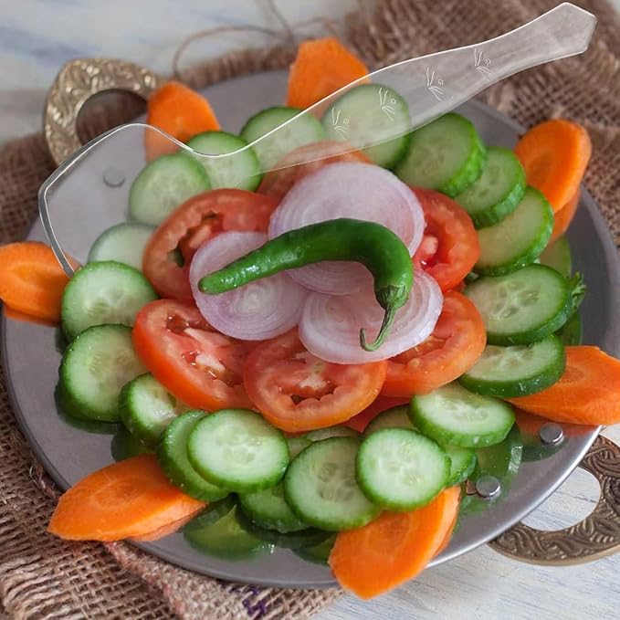 PARTY BARGAINS Disposable Clear Plastic Serving Spoons 8.75″ – Heavy-Duty Clear