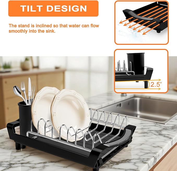 Dish Drying Rack Compact Expandable