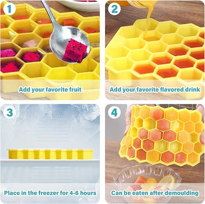 Silicone Mini Ice Cube Tray, 37 Pack Ice Trays