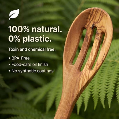 Salt & York 5-piece Olive Wooden Kitchen Utensil Set