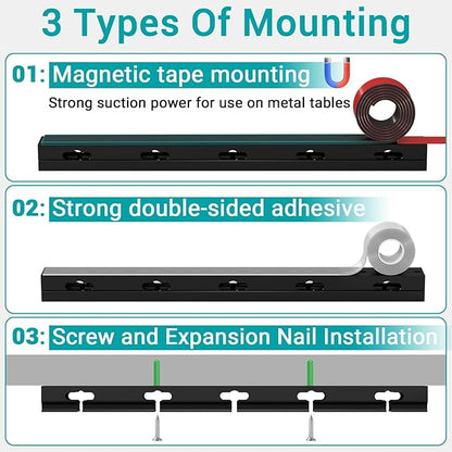 Cable Raceway - Magnetic Cable Management Under Desk