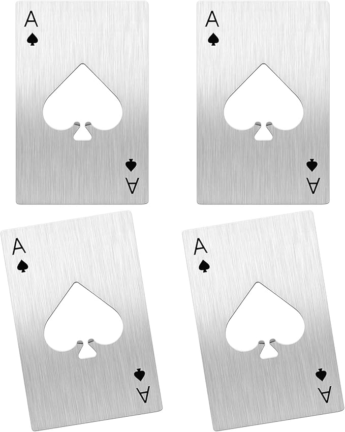 Ace Of Spades Bottle Opener Credit Card Size Pocker Cap Opener Portable
