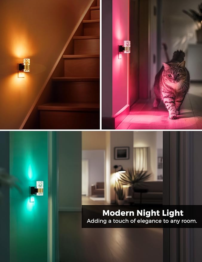 Night Lights Plug into Wall, Color Changing Night Light