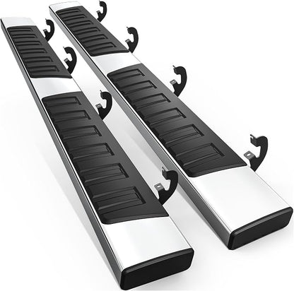 AUTOSAVER88 6.5" Running Boards Compatible with 2019-2026 Chevy Silverado/GMC Sierra 1500, 2020-2026 Silverado/Sierra 2500HD 3500HD Crew Cab Side Steps Nerf Bars (Excl. 2019 1500 LD)