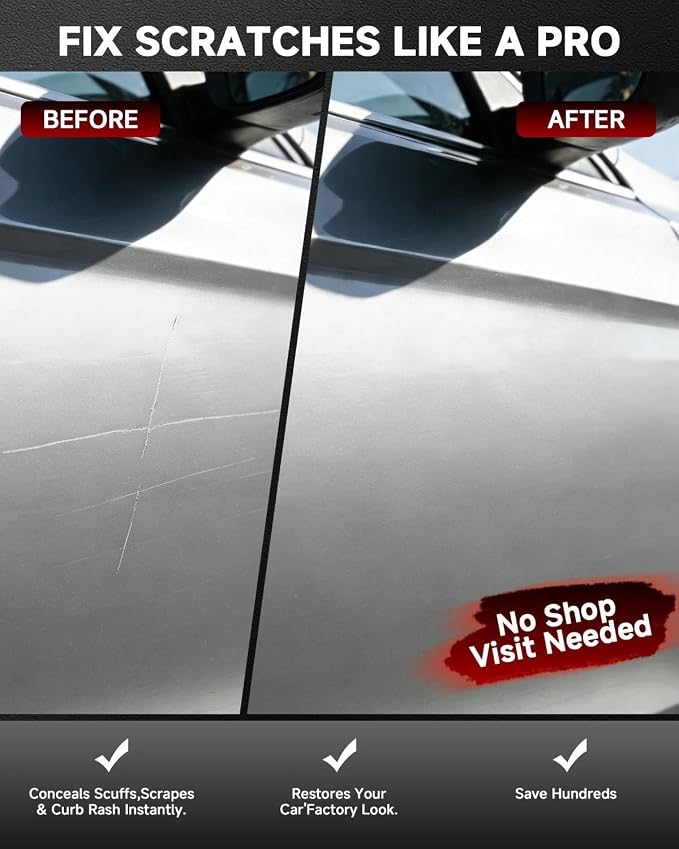 Ibis White LY9C/T9 for Audi Touch Up Paint Kit[2K Clear Coat Included],Exact Color Match Touch Up Paint for Chip and Scratch