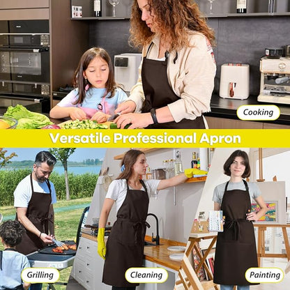ROTANET Extra Large Apron for Men Adjustable Bib Aprons