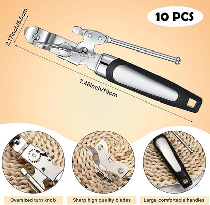 Gisafai 10 Pcs Can Opener Manual Bulk Smooth Edge