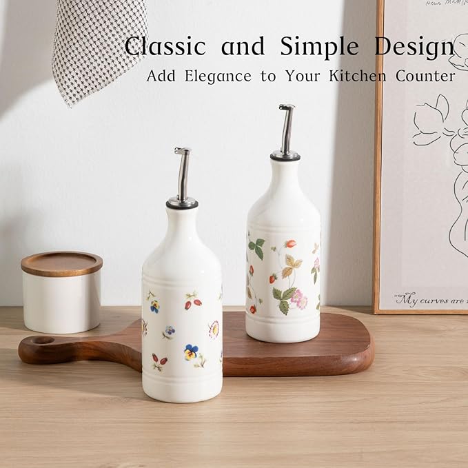 Sweejar Ceramic Olive Oil Dispenser Bottle