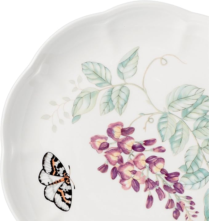 Lenox Butterfly Meadow 4-Piece Accent Plate Set, 3.79, Multi,White