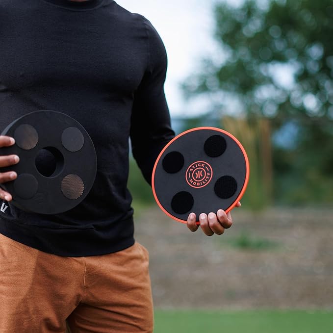 Stick Mobility TriSlider | Exercise Glider Discs, Balance and Stability Trainer