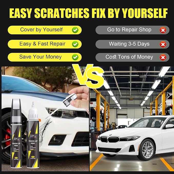 XNA Carbon Black Metallic(416) for BMW Touch Up Paint, Car Scratch Remover for Nicks and Chips Repair, 2-In-1 Quick & Easy Fix Car Scratch Repair Kit with Exact Color-Matched