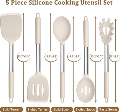 TeamFar Cooking Utensils Set, Heatproof & Healthy, Nonstick & Easy Clean