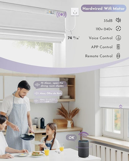 Graywind Smart Roman Shades Compatible