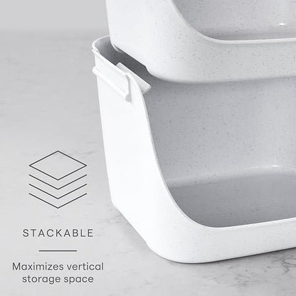YouCopia ShelfBin Stacking Pantry Bins, Stackable Storage Basket Organizers
